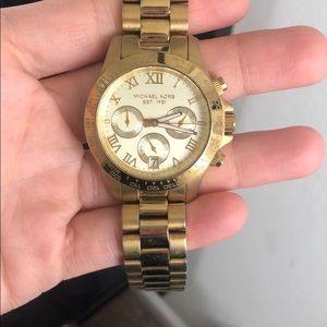 Michael Kors Oversized Gold Watch